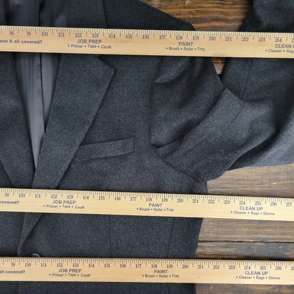 Club Room Men's Sport Coat Blazer Two Button Flannel Silk Wool Cashmere 42S